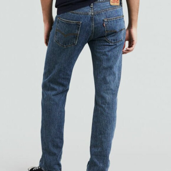 Levi's 501 Original Straight Leg Button-Fly Jeans Size 44 X 30 - Picture 3 of 9